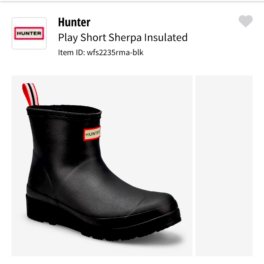 Hunter Play Short Sherpa Insulated Boot